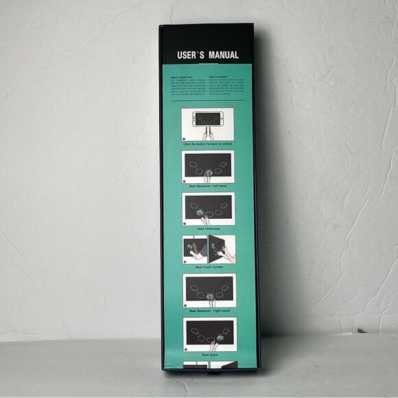 AeroBand Pocket Drum Portable Black (DL-1903A) Air Drum Sticks - Picture 11 of 11